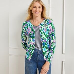 Talbots | Charming Cardigan Sweater Glorious Garden